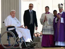 Papa Francisco no Jubileu dos Enfermos, no Vaticano, no último domingo (6).