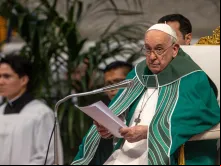 Papa Francisco na missa de encerramento da primeira sessão do Sínodo da Sinodalidade