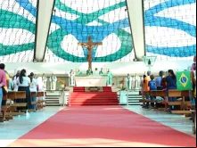 Missa pela defesa da vida na catedral de Brasília, em 20 de junho, antes da 16ª edição da Marcha Nacional pela Vida