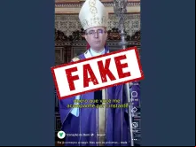 Imagem do segundo vídeo falso do arcebispo de Salvador, cardeal Sergio da Rocha pedindo ajuda financeira para o tratamento de uma criança