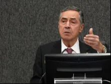 Ministro Luís Roberto Barroso durante a 2ª sessão ordinária do Conselho Nacional de Justiça (CNJ), ontem (5)