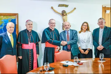 secretário de Estado da Santa Sé, cardeal Pietro Parolin no Brasil