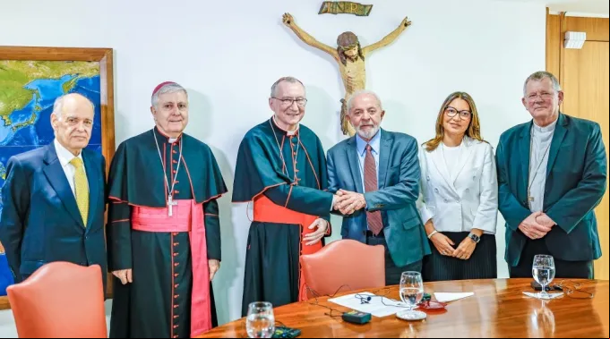 secretário de Estado da Santa Sé, cardeal Pietro Parolin no Brasil