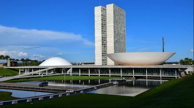 Fachada do Congresso Nacional.