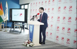 Rody Sher, editor-chefe da ACI MENA, fala sobre o segundo aniversário da ACI MENA em 2024 na Universidade Católica de Erbil, Iraque, onde a agência está sediada. Este ano marca três anos desde que a ACI MENA iniciou sua missão de divulgar notícias sobre a Igreja e a vida dos cristãos no Oriente Médio.