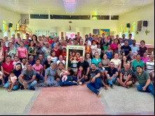 Participantes do aprofundamento sobre vida e família em Apuí (AM).