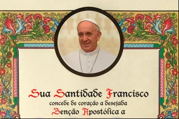 Bênção do papa.