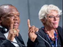 Cardeal Fridolin Ambongo Besungu, arcebispo de Kinshasa, em 2019.