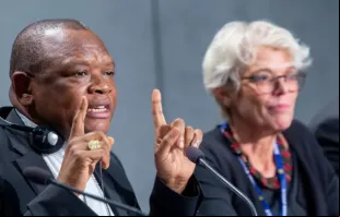 Cardeal Fridolin Ambongo Besungu, arcebispo de Kinshasa, em 2019.