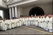 Participantes da 40ª Assembleia Geral Ordinária do Conselho Episcopal Latino-Americano e Caribenho (CELAM).