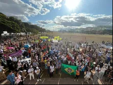 Marchas em defesa da vida reuniu cerca de três mil pessoas na Esplanada do Ministérios, em Brasília
