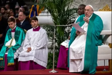 Papa Francisco na missa do Domingo da Palavra de Deus