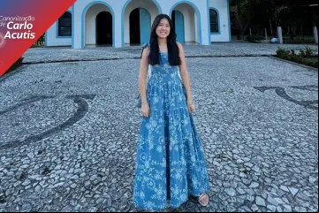 A estudante Akemi One.