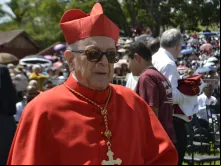 O cardeal Raymundo Damasceno na beatificação de Isabel Cristina, em 2022