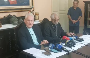 Dom Leonardo Steiner em entrevista coletiva hoje (21)