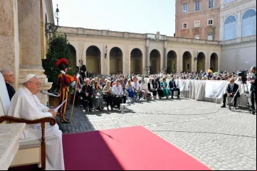 "A esperança é a mais humilde das virtudes", diz papa Francisco a membros da Fazenda da Esperança