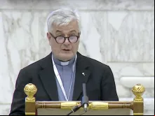 Padre Dario Vitali no Sínodo da Sinodalidade no Vaticano, 18 de outubro de 2023. |