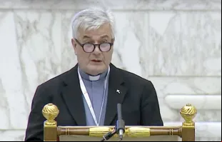 Padre Dario Vitali no Sínodo da Sinodalidade no Vaticano, 18 de outubro de 2023. |