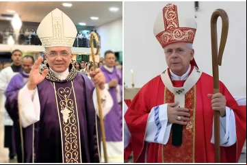 arcebispos, dom José Luiz Majella Delgado e dom Vítor Agnaldo de Menezes