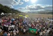 Em 2024, a 17ª Marcha pela Vida reuniu cerca de três mil pessoas na Esplanada dos Ministérios, em Brasília.