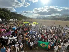 Em 2024, a 17ª Marcha pela Vida reuniu cerca de três mil pessoas na Esplanada dos Ministérios, em Brasília.