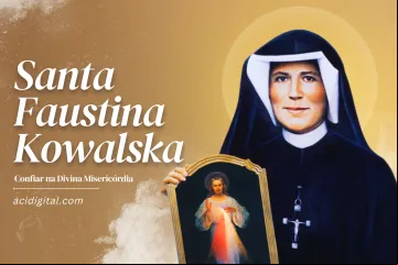 Santa Faustina, a santa a quem Jesus revelou a devoção da Divina Misericórdia.