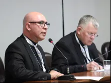 O bispo-auxiliar de Brasília, dom Ricardo Hoepers, secretário-geral da CNBB na 40ª Assembleia Geral Ordinária do CELAM.