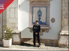 Carlo Acutis no santuário do Santíssimo Milagre, em Santarém, Portugal