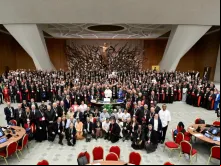 Foto dos participantes no Sínodo da Sinodalidade hoje (26)