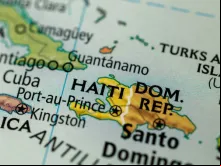 Haiti no mapa mundial.