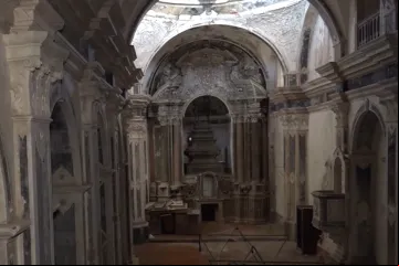Interior da igreja de Santo Amaro