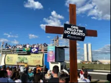 16ª  Marcha Nacional pela Vida e contra o Aborto na Esplanada dos Ministérios, em Brasília no dia 20 de junho de 2023