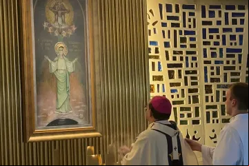 Nossa Senhora Medianeira é abençoada por dom Leomar Brustolin
