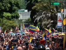 Milhares de venezuelanos se manifestaram pela democracia do país em 28 de julho de 2024, dia das eleições presidenciais