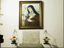 Quadro da serva de Deus Vitória da Encarnação no convento santa Clara do Desterro, em Salvador