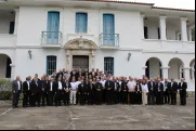Participantes da 40ª Assembleia Geral Ordinária do CELAM no Rio de Janeiro.
