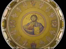 Cúpula da Igreja do Santo Sepulcro em Jerusalém, com Cristo Pantocrator.