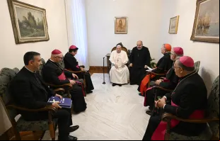 Presidência da CNBB reunida com o papa Francisco no Vaticano em 6 de fevereiro de 2025.
