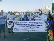 Marcha pela vida no Rio de Janeiro em maio de 2024
