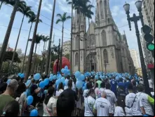Marcha pela Vida em São Paulo (SP) em 2021.