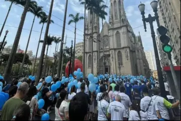 Marcha pela Vida em São Paulo (SP) em 2021.