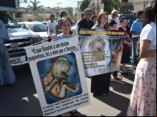 Marcha dos Santos Inocentes em Anápolis (GO), hoje (28).
