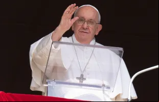 Papa Francisco no Ângelus de hoje, 15 de outubro, na praça São Pedro.