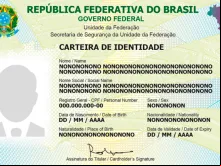 Modelo da nova Carteira de Identidade Nacional (CIN)