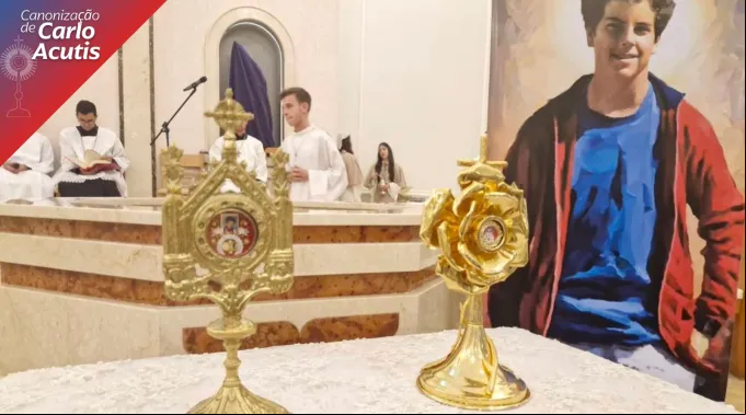 Relíquias de Carlo Acutis em Ribeirão Preto