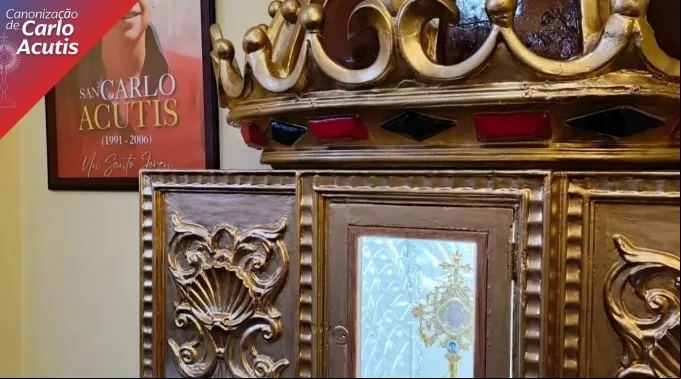 Relíquia do beato Carlo Acutis entronizada ?? 