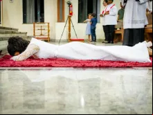Missa de consagração de Ana Paula dos Santos Leite na arquidiocese de Belém em 25 de janeiro de 2025.