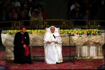 Papa Francisco no encontro com bispos e religiosos da Bélgica