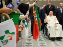 Papa Francisco em encontro com delegação da JMJ Lisboa 2023