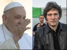 Papa Francisco/Javier Milei.
